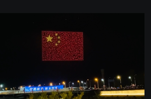 无人机国旗表演
